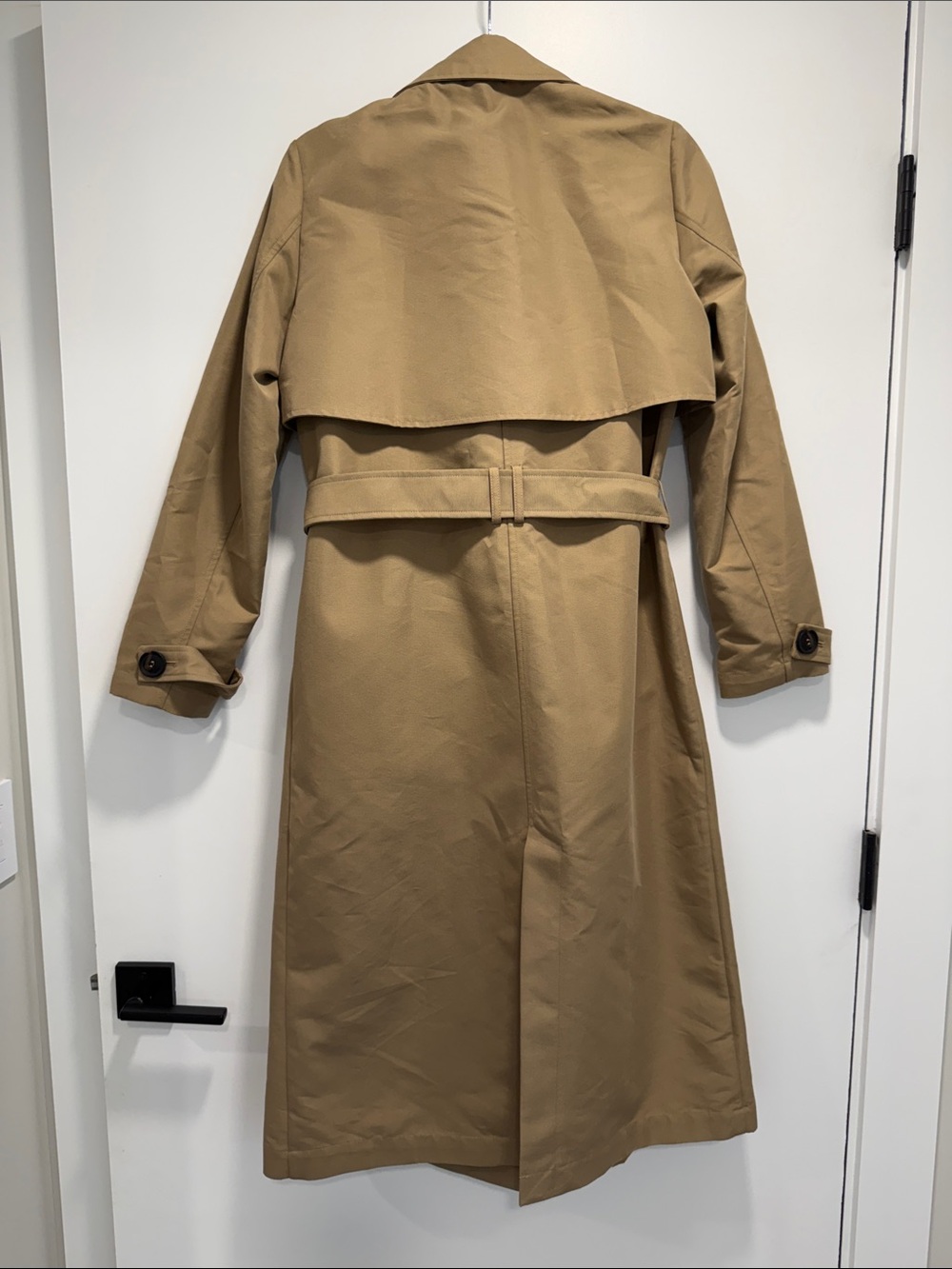 ZARA Long Double Breasted Trench Coat - Picture 3 of 4